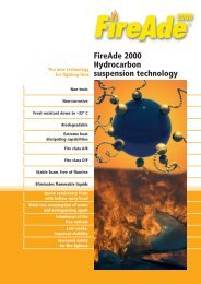 FireAde 2000 Hydrocarbon suspension technology - Flame Guard
