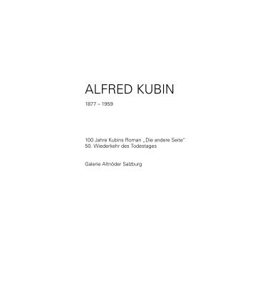 ALFRED KUBIN - Galerie Altnöder