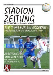 11:0 !! WAS FÜR EIN ERGEBNIS. - FV Bauerbach