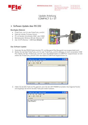 Update Anleitung COMPACT S / ST - FTE Maximal