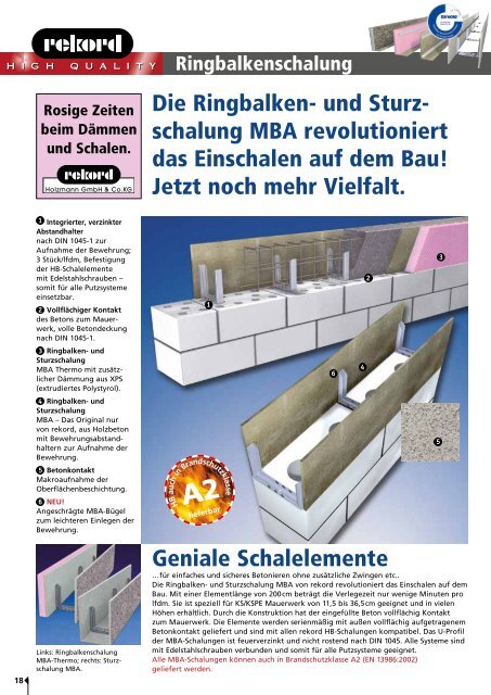 MBA-Schalungen - bei FRINGS Bautechnik!