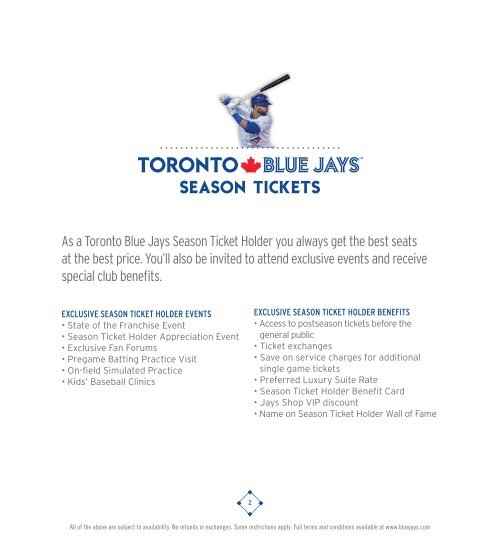 2013 TICKET PaCKaGES & GROUP INFORMaTION - MLB.com