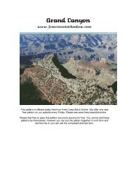 Grand Canyon - Free Cross Stitch Online