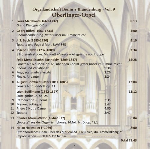 Oberlinger-Orgel - M. Jung