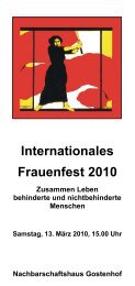 Internationales Frauenfest 2010 - Forum Interkultur