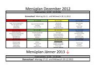 Menüplan Dezember 2012 Menüplan Jänner 2013 ↓