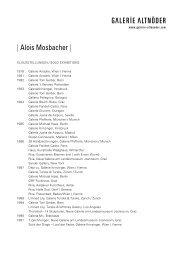 | Alois Mosbacher | - Galerie Altnöder