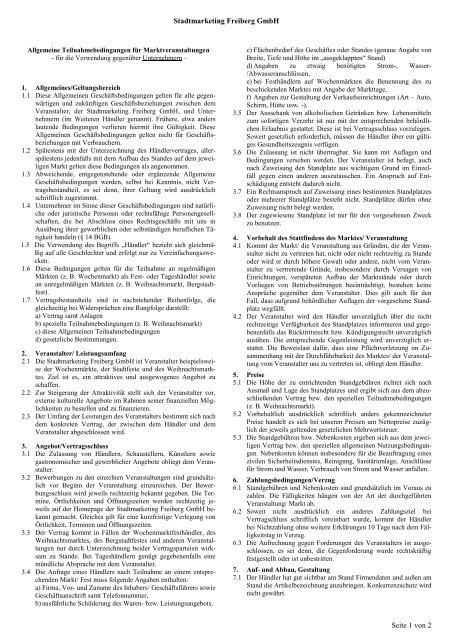Teilnahmebedingungen (PDF) - Freiberg-Service