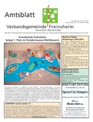 Amtsblatt - Verbandsgemeinde Freinsheim