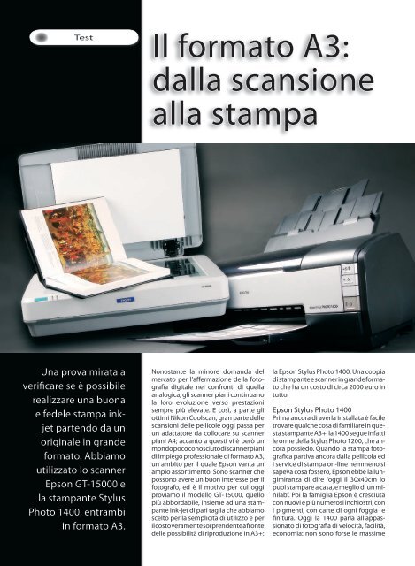 Il formato A3: dalla scansione alla stampa - Fotografia.it