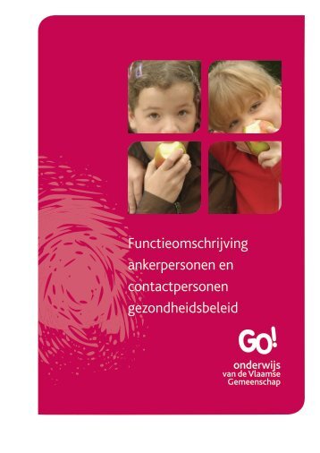 nieuwe functieomschrijving - GO! onderwijs van de Vlaamse ...