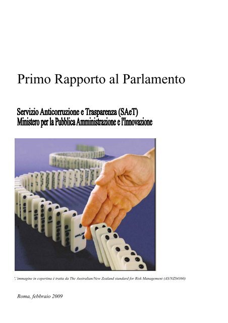 Primo Rapporto al Parlamento