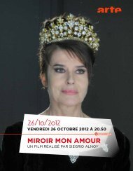 26/10/2012 miroir mon amour - Arte