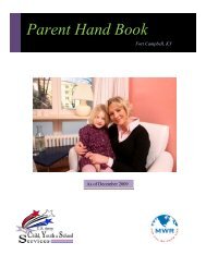 Parent Hand Book - Fort Campbell MWR