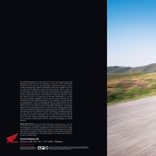 Tourer Bikes (PDF, 8.5 MB) - Honda