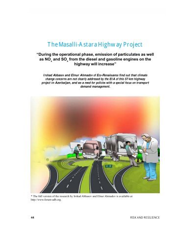 The Masalli-Astara Highway Project - NGO Forum on ADB