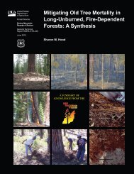 Mitigating old tree mortality in long-unburned, fire-dependent forests