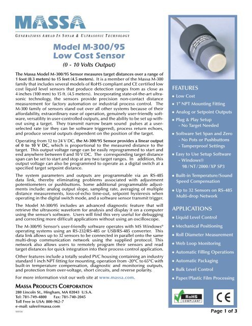 Datasheet (M300-95) - FZK