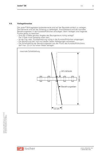 isolan® S6 Kragplatten-Isolierelemente