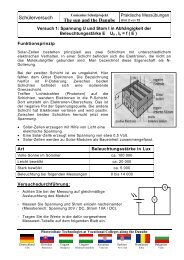 Informationen zu den Arbeiten mit dem Solarkoffer - Forschendes ...