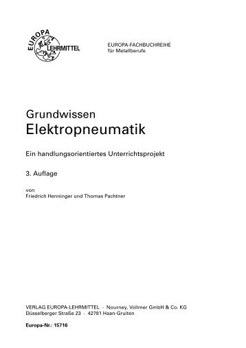Elektropneumatik - Europa-Lehrmittel