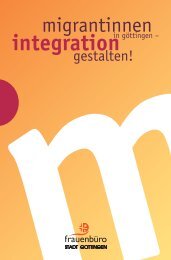 Migrantinnen in Göttingen - Integration gestalten! - Frauenbüro ...