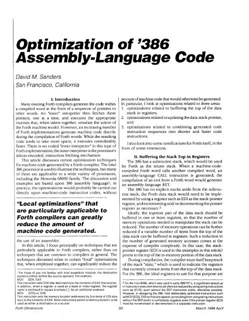 FAST Forth Native-Language Embedded Computers