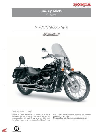 Line-Up Model VT750DC Shadow Spirit - Honda