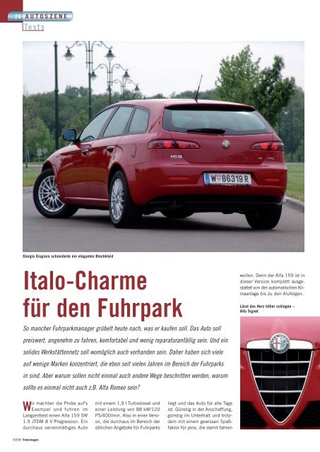 Alfa Romeo 159 SW 1.9 JTDM 8V Progression - firmenflotte.at