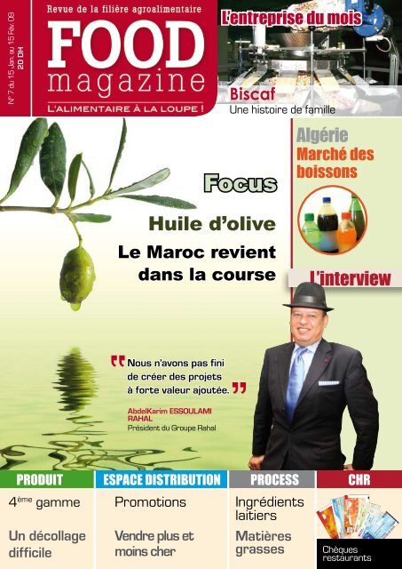 Huile d'olive - FOOD MAGAZINE