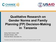 Qualitative Research on Gender Norms and Family Planning ...