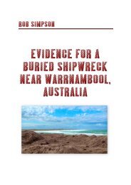 evidence for a buried shipwreck near warrnambool ... - FlagstaffHill