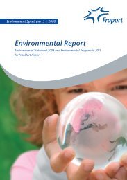 Environmental Report 2008 - Fraport AG