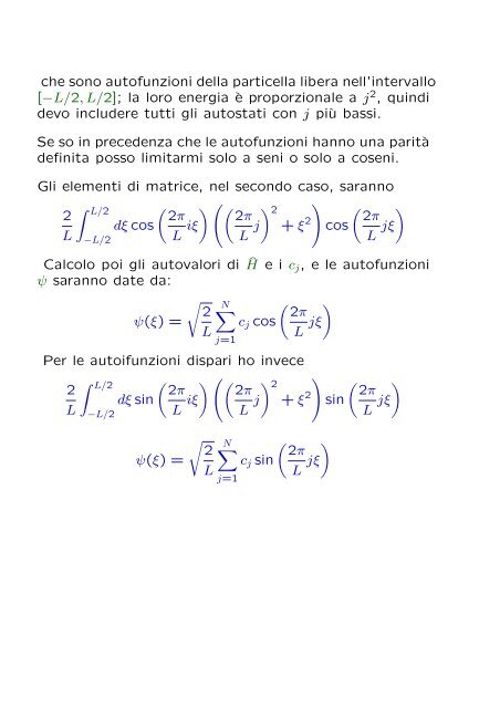 Applicazioni alla meccanica quantistica Oscillatore armonico ... - Fisica