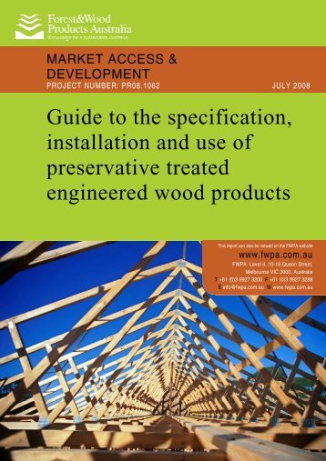 guide to the specification, installation and use of preservative treated ...