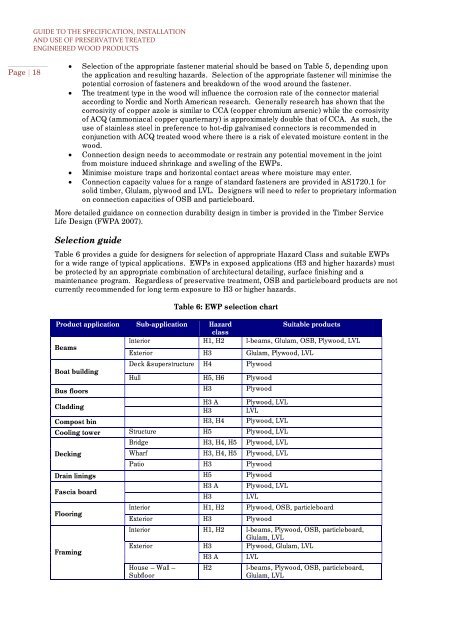 guide to the specification, installation and use of preservative treated ...