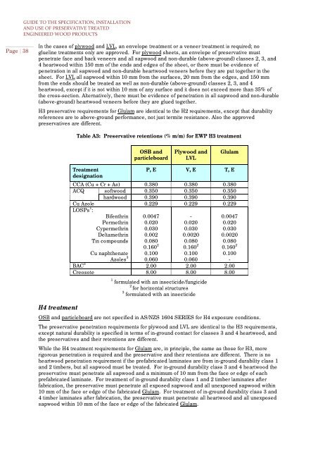 guide to the specification, installation and use of preservative treated ...