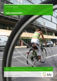 Fahrradverkehr - Fonds für Verkehrssicherheit FVS