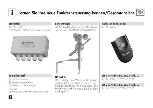 und Bedienungsanleitung Markisen - Betting und Buss Gbr