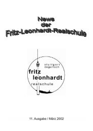 11. Ausgabe / März 2002 - Fritz-Leonhardt-Realschule