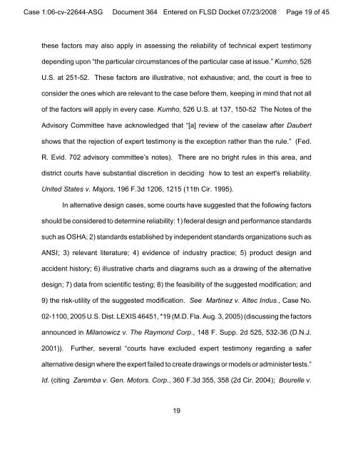 Motion in Limine - United States District Court