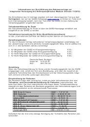 Informationen zur Durchführung des IV-Rahmenvertrages 11-2013