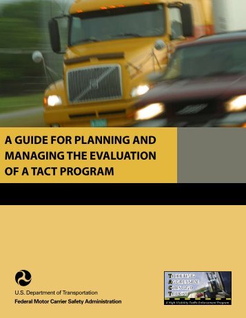 A Guide for Planning and Managing the Evaluation of a TACT Program