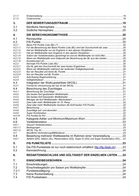 rules for the fis alpine points reglement der alpinen fis punkte ...