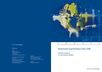 Bertelsmann Transformation Index 2006 - BTI 2006