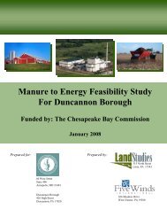 Manure to Energy Feasibility Study For Duncannon ... - GaBi Software