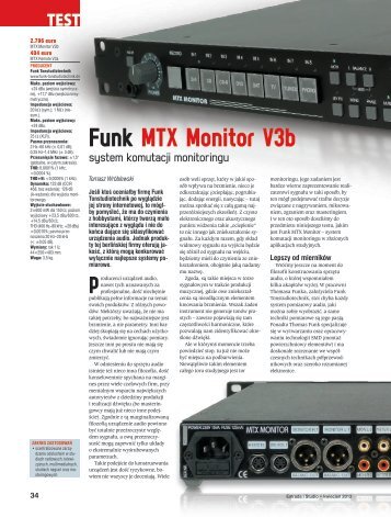 Funk MTX Monitor V3b - Funk Tonstudiotechnik