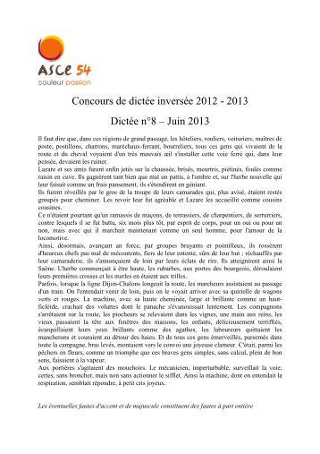 Dictee N°8 bulletin