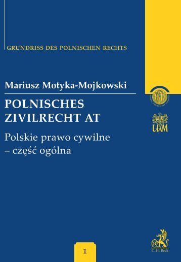 Polnisches Zivilrecht At Polskie prawo cywilne – część ... - Gandalf