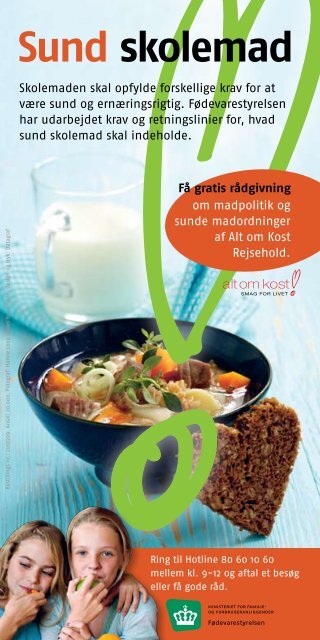 Sund skolemad (flyer) - Fødevarestyrelsen